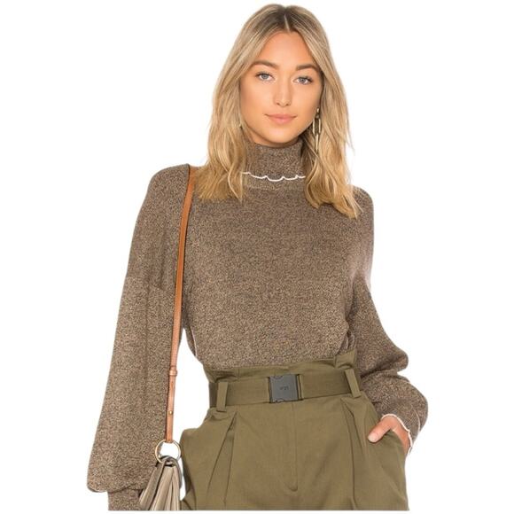 See by Chloé Chestnut scallop Turtleneck Sweater brown - 2 - Picture 1 of 13